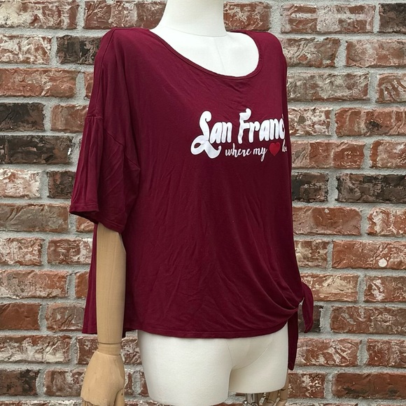 San Francisco: Where My Heart Belongs red tee / XL / Excellent condition - Picture 4 of 15